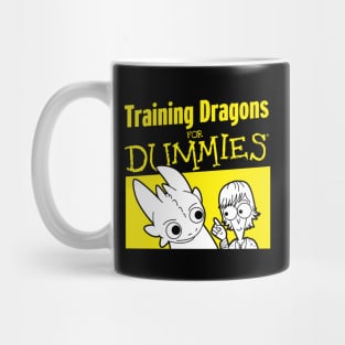 Funny Toothless Dragon Training Book Lover Mashup Parody Mug